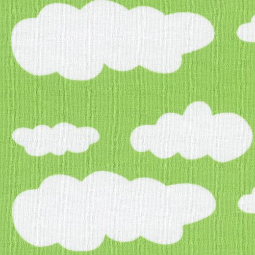 Groene tricot met wolken